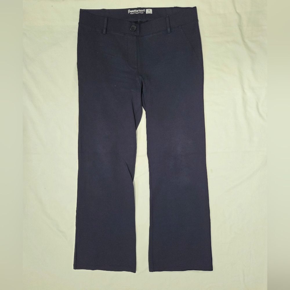 Betabrand Blue Boot Cut Dress Pants Petite S